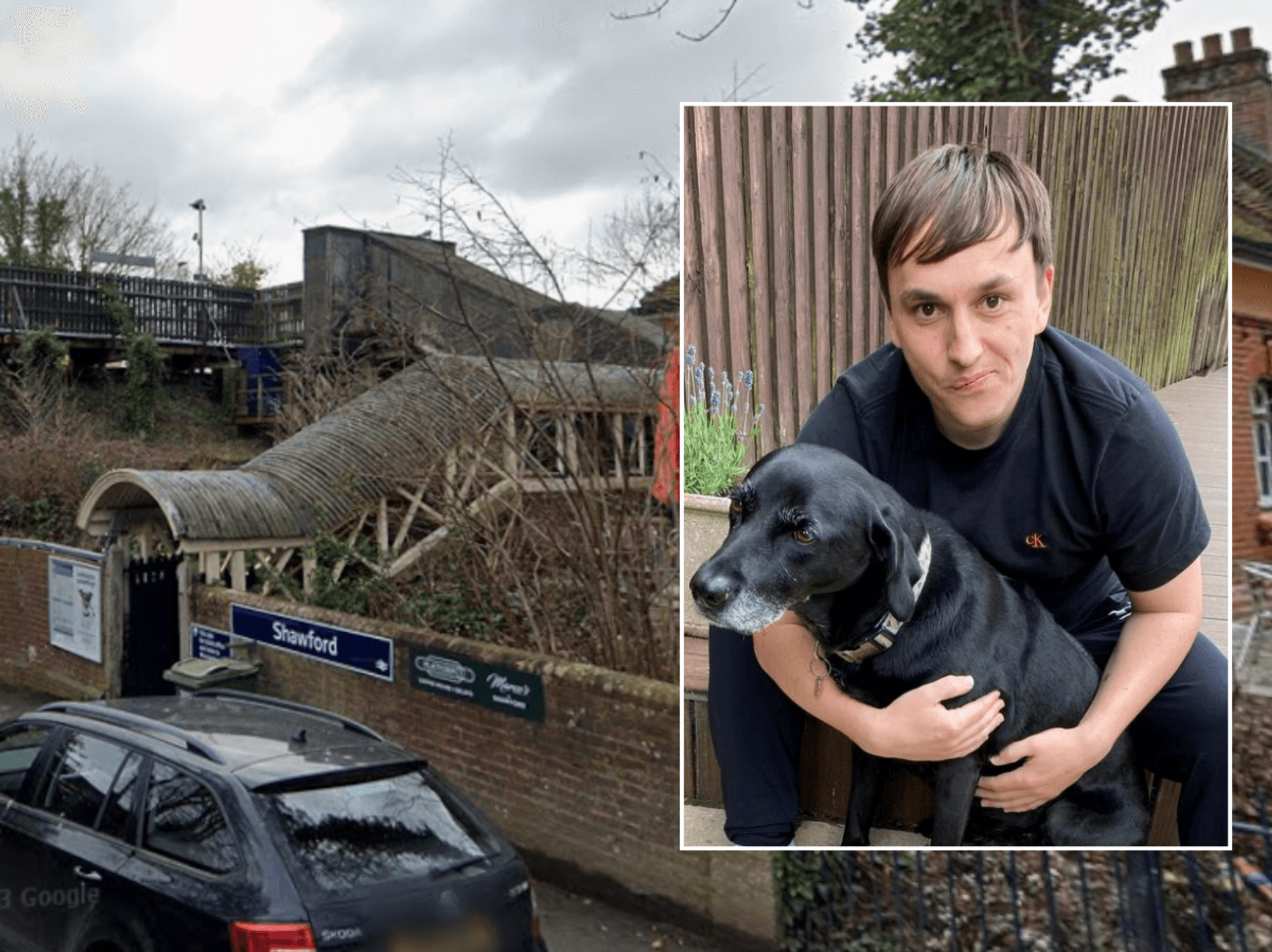 Train driver praised for remarkable act of heroism after leaping to rescue dog hanging off platform