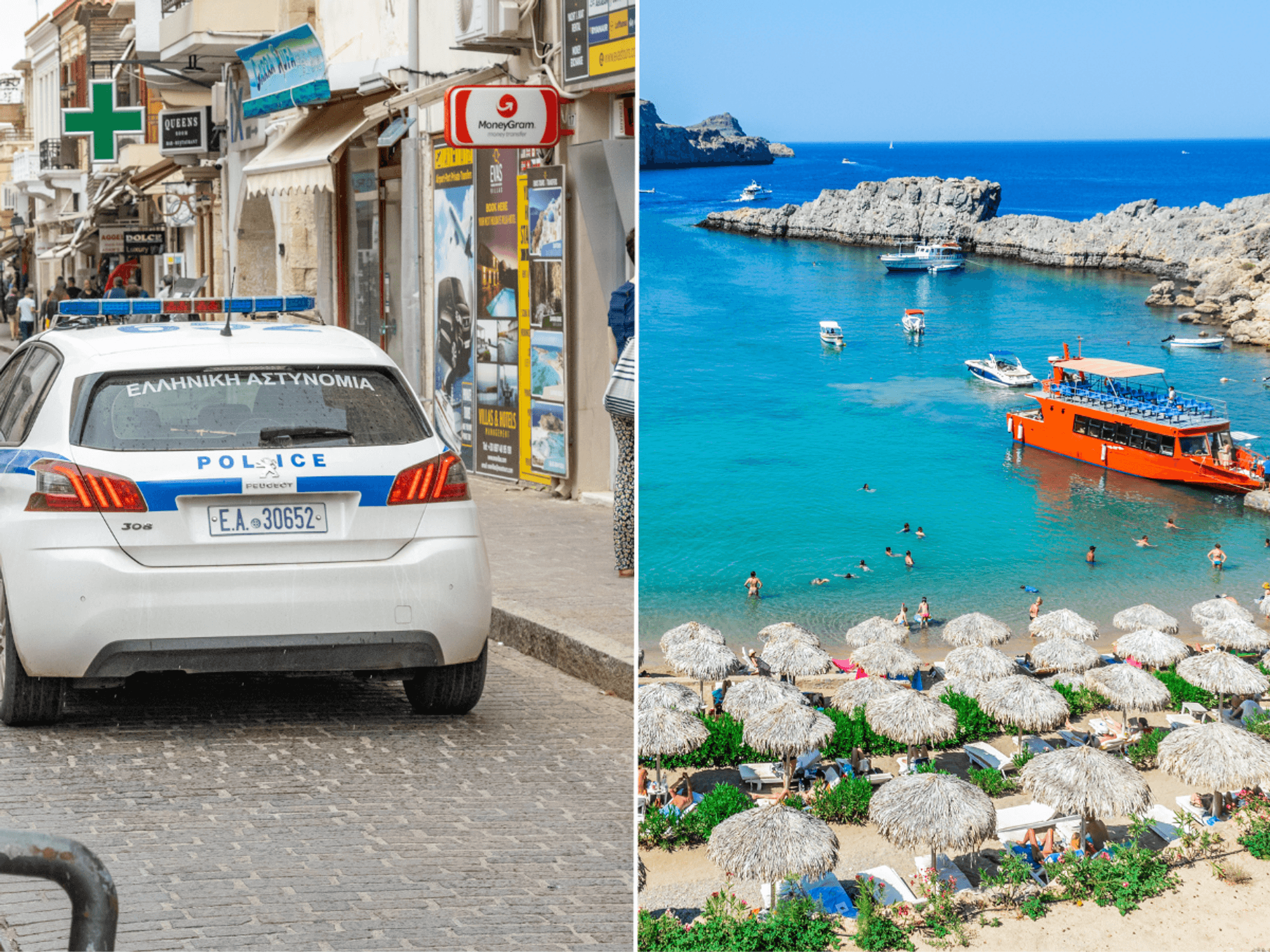 Three arrested after British schoolboy, 14, rushed to hospital after 'drinking alcohol' on Greek island
