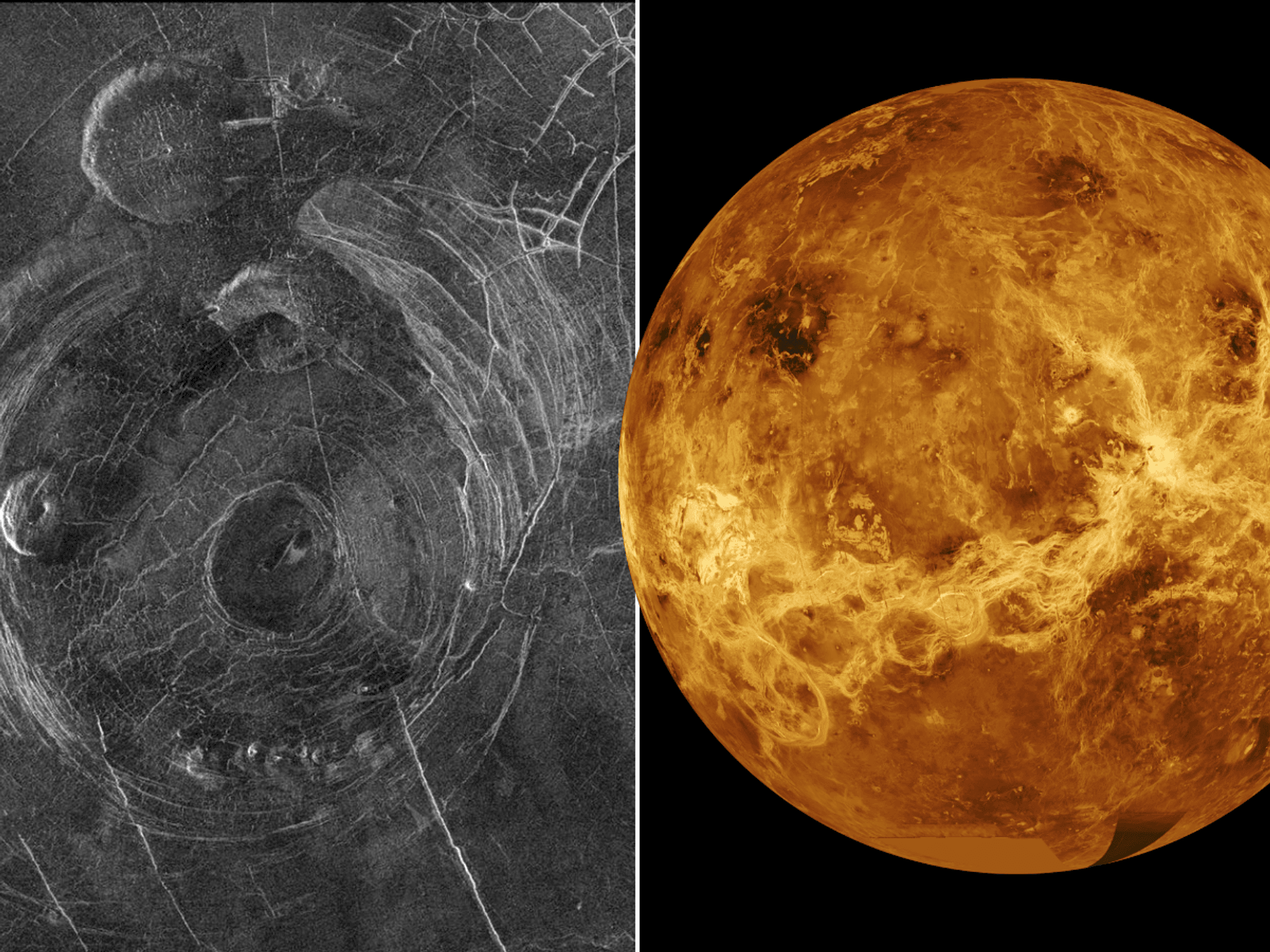 Scientists left puzzled after strange 'earthlike' patterns spotted on surface of Venus