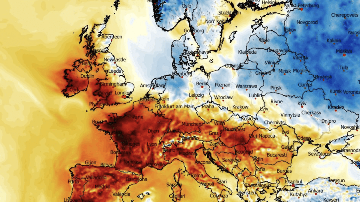 Seismic dip in temperatures in parts of Britain while elsewhere continues to bake in record heat