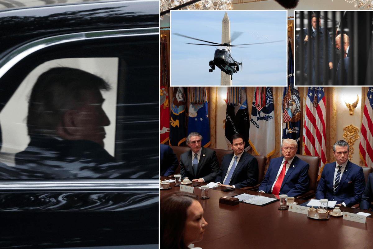 Donald Trump cancels Camp David summit at last minute over safety fears as entire Cabinet rushed back to DC