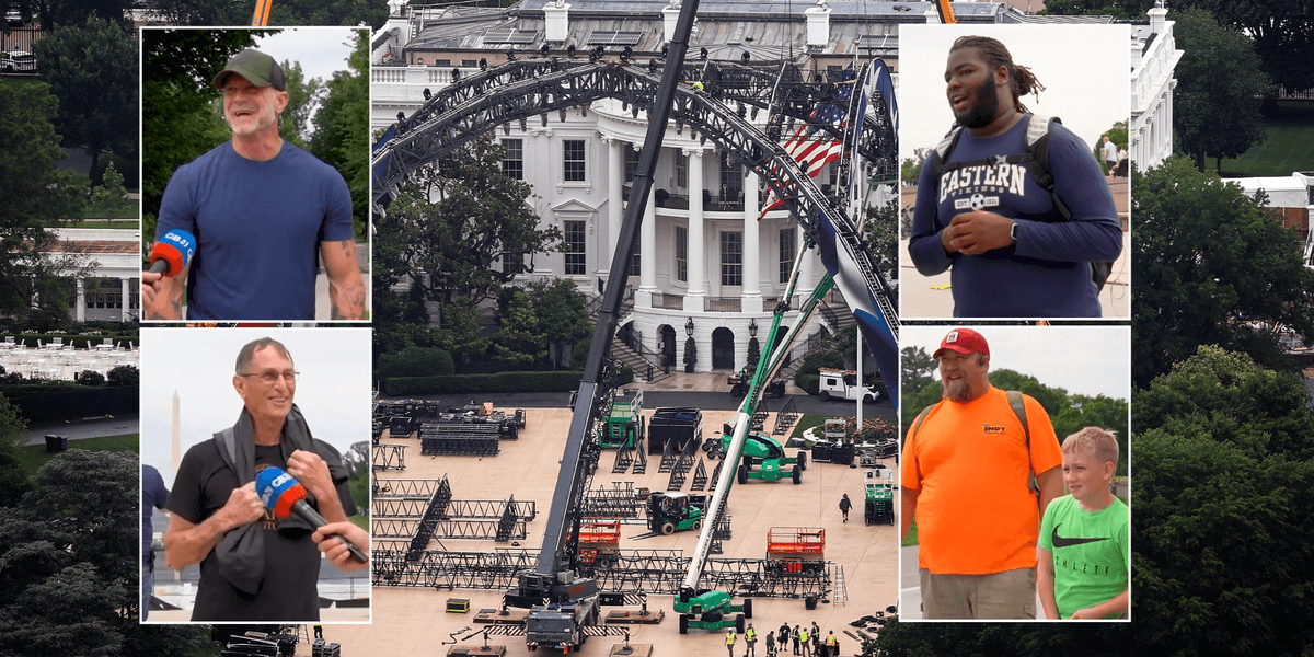 Americans tell GB News what they think about massive UFC cage being erected at the White House ahead of ‘unprecedented’ event Americans tell GB News what they think about massive UFC cage being erected at the White House ahead of ‘unprecedented’ event