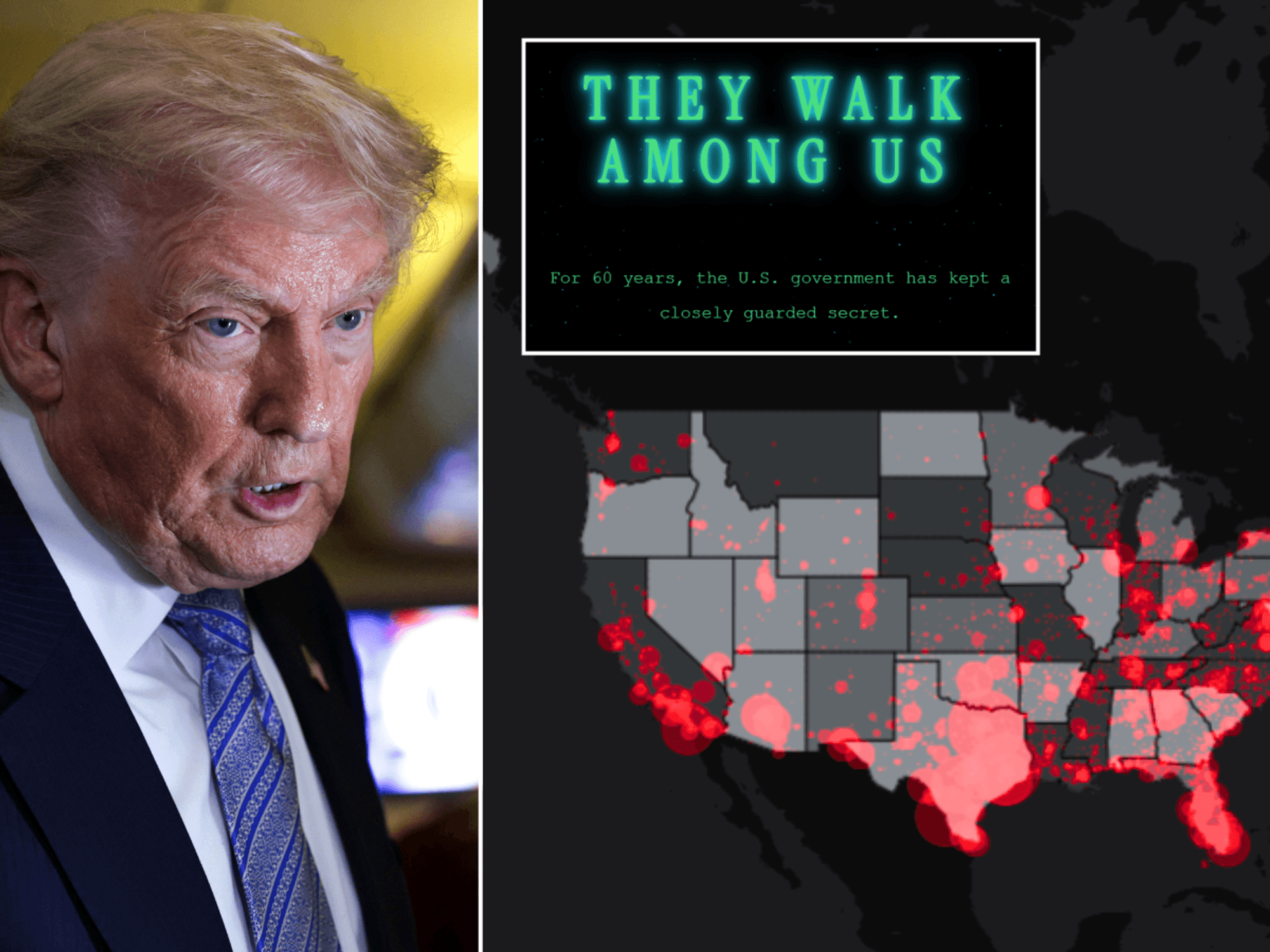 'They walk among us!' White House reveals shock extent of 'alien invasion' - with a twist