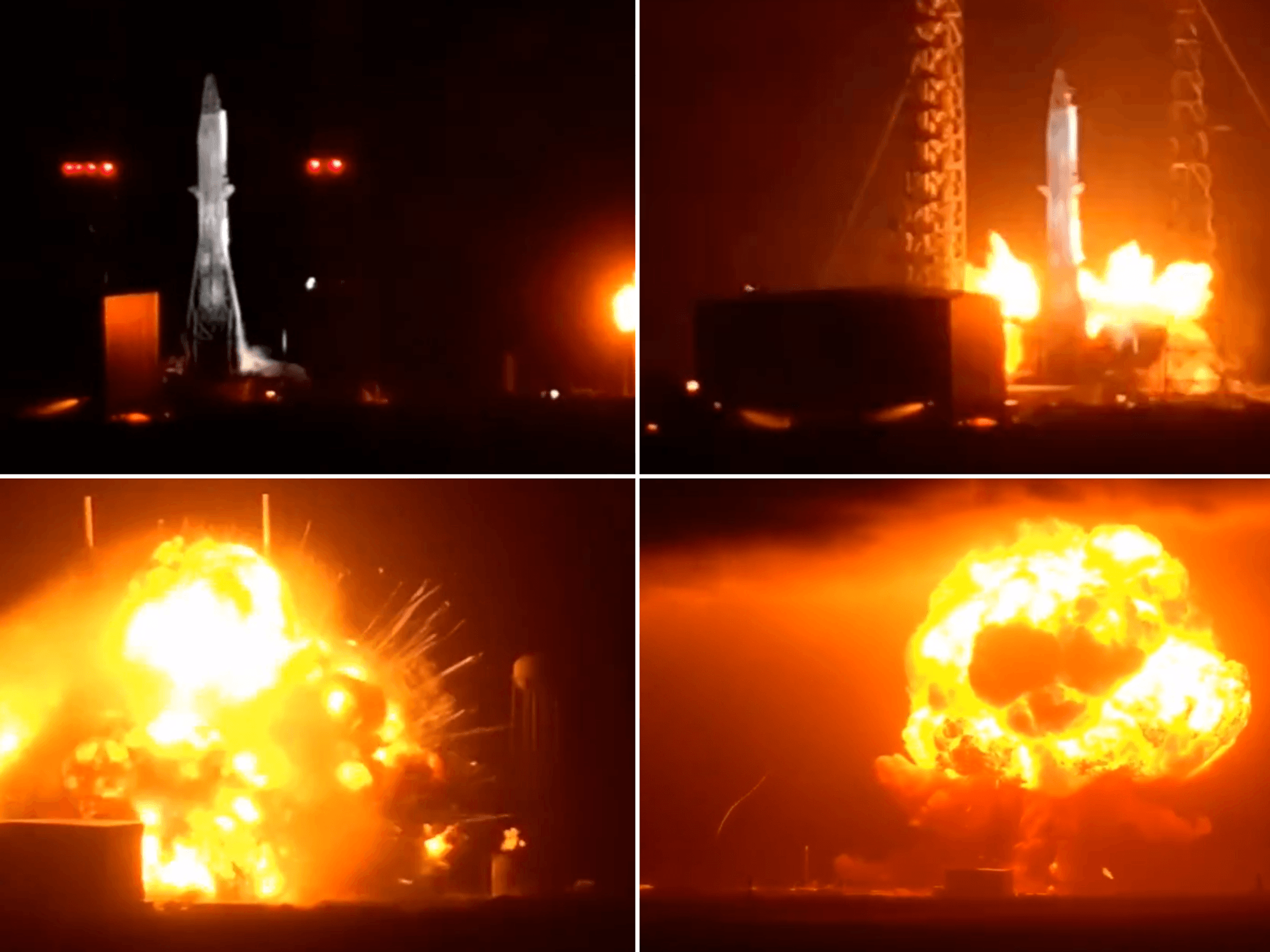 WATCH: Huge mushroom cloud erupts over Florida as Jeff Bezos's Blue Origin rocket explodes on launchpad