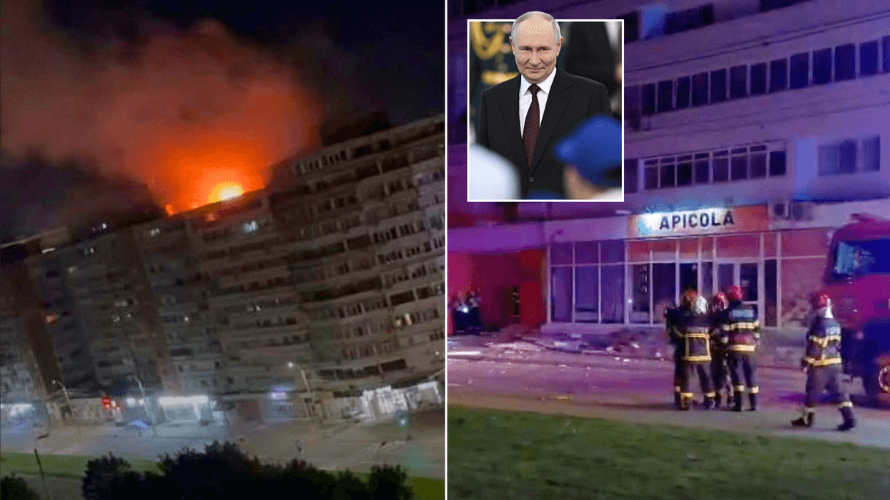 Multiple injured after Russian drone smashes into block of flats in Romania - Nato scrambles fighter jets