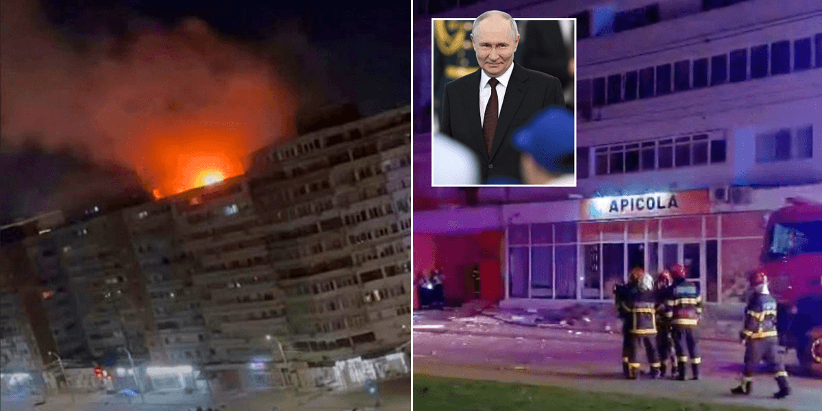 Multiple injured after Russian drone smashes into block of flats in Romania - Nato scrambles fighter jets