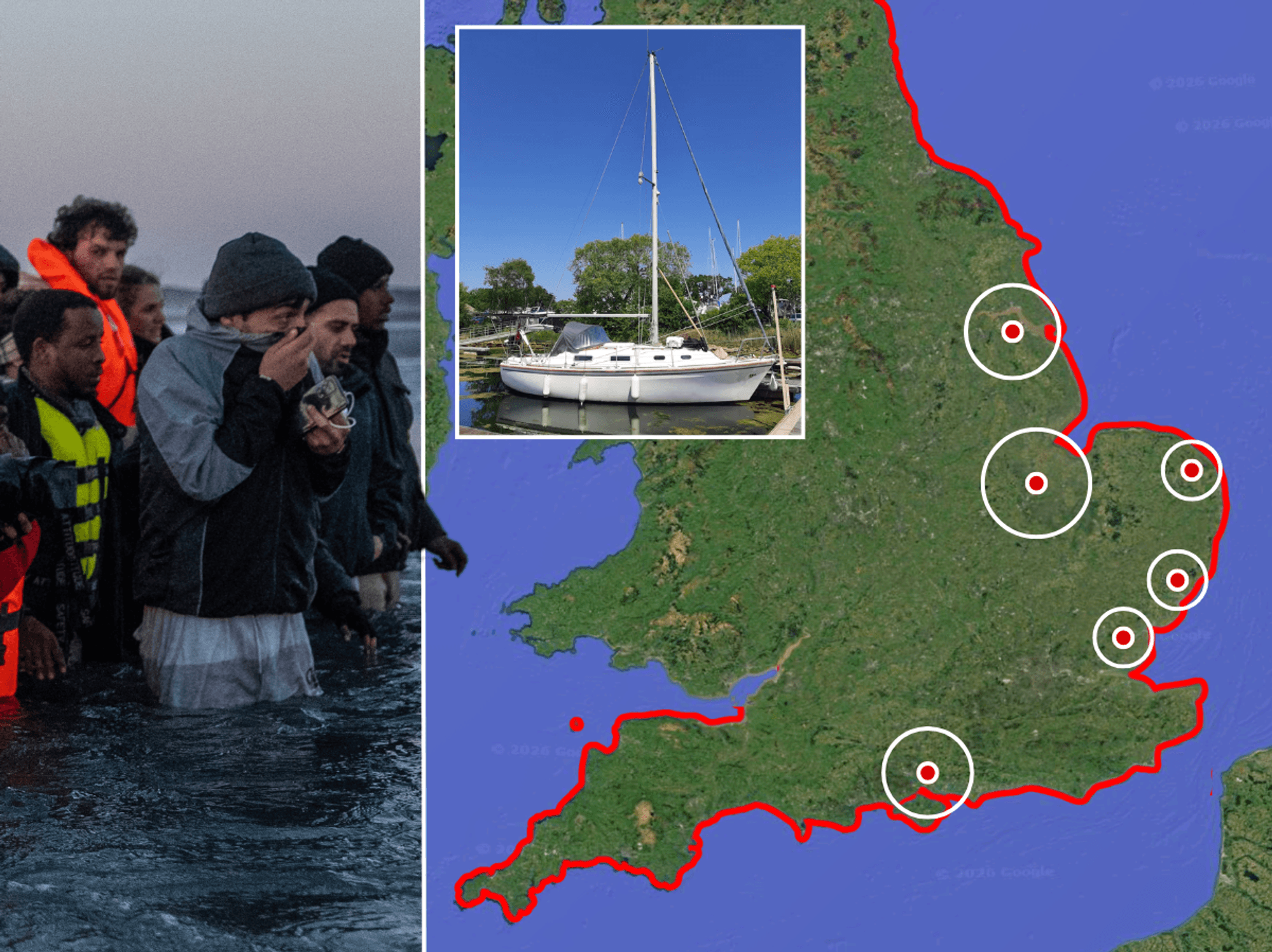 Rural villages miles from coastline under threat from illegal migrant boats sailing up waterways
