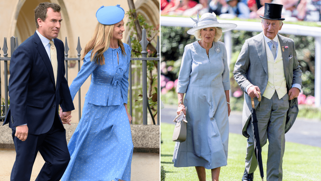 King Charles and
Queen Camilla continue royal Derby tradition on day of Peter Phillips wedding