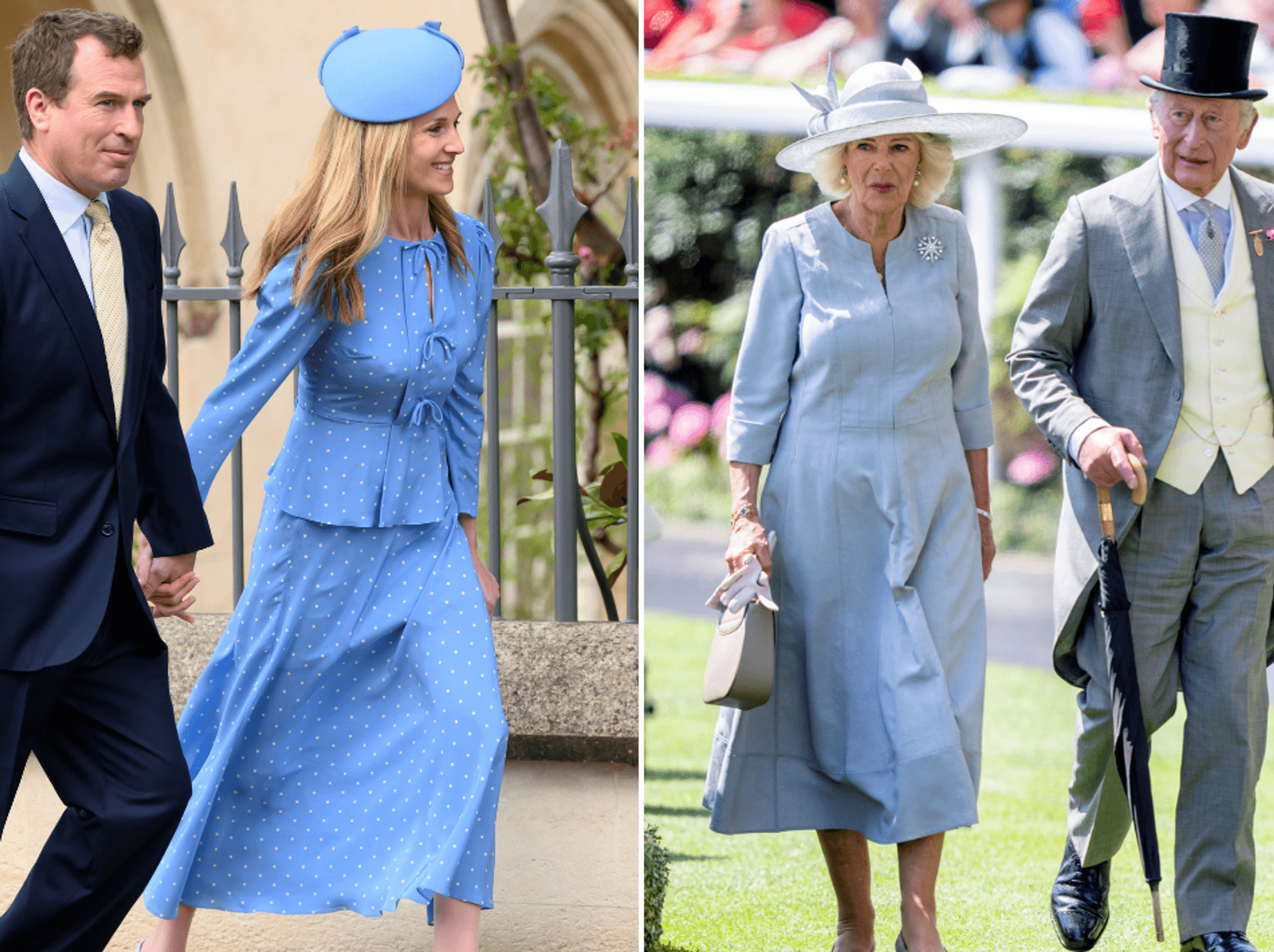King Charles and
Queen Camilla continue royal Derby tradition on day of Peter Phillips wedding