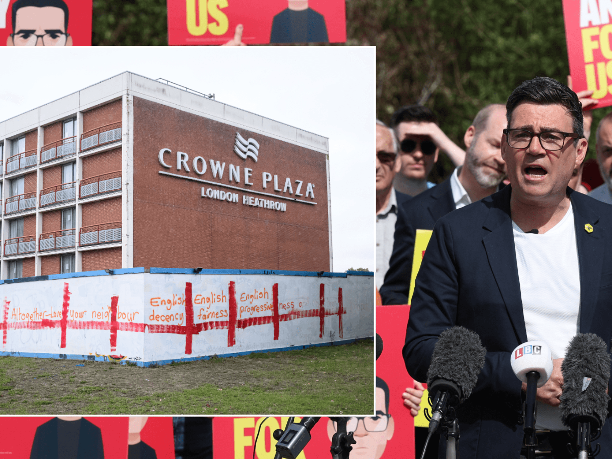 Andy Burnham to rip up asylum hotel contracts in major migration U-turn