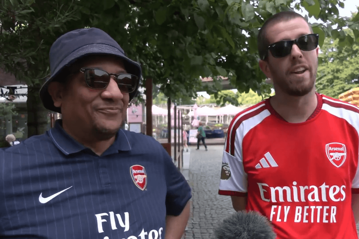 WATCH: Arsenal fans predict score for Champions League final tie against PSG