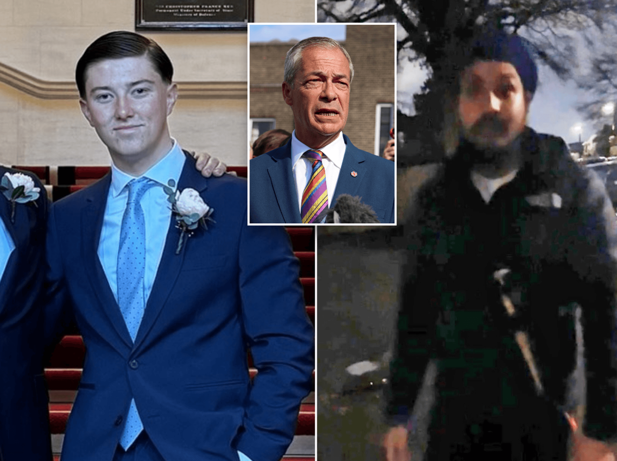 Nigel Farage declares 'white lives matter too' after police finally release footage of Henry Nowa...