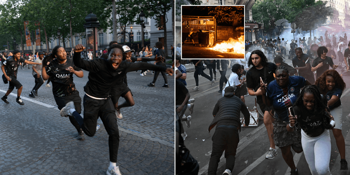 France admits crime is spiralling out of control as rioters 'destroy and pillage' Paris