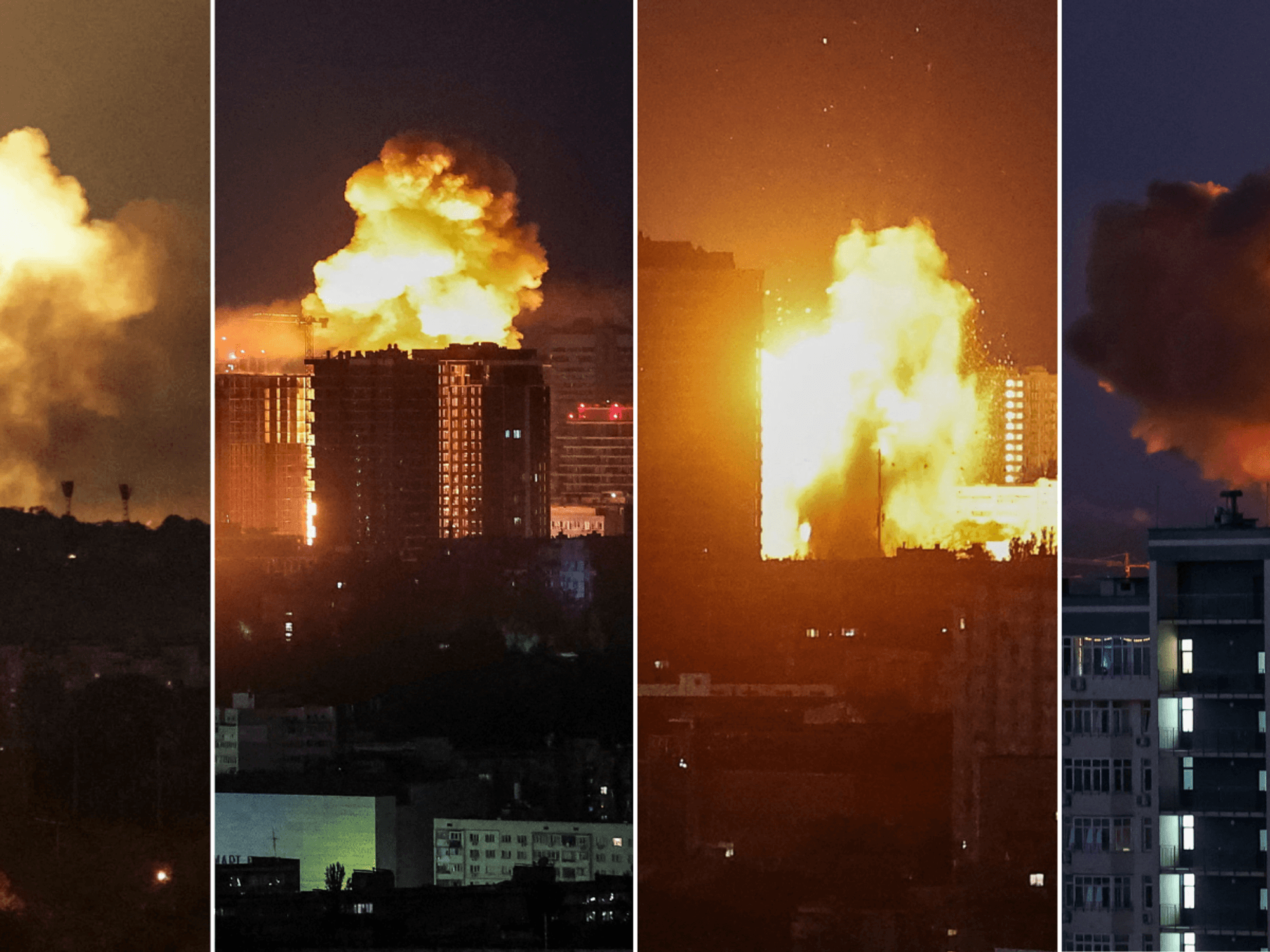Terror in Kyiv as Vladimir Putin follows through on threat to unleash massive strikes on Ukraine'...