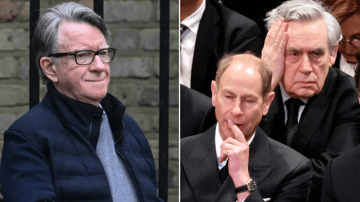 Peter Mandelson joked about Prince Edward and Gordon Brown before Jimmy Carter's funeral