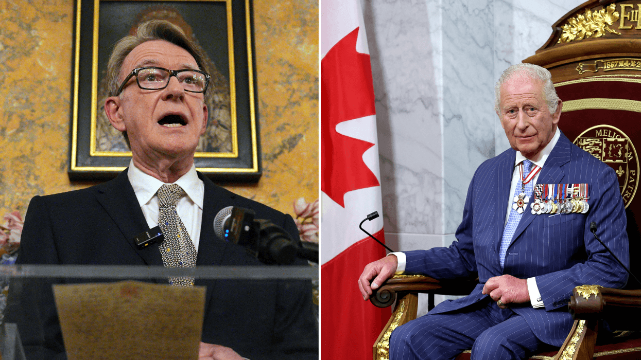 Peter Mandelson called King Charles's Canada speech 'pretty political', newly released files reveal