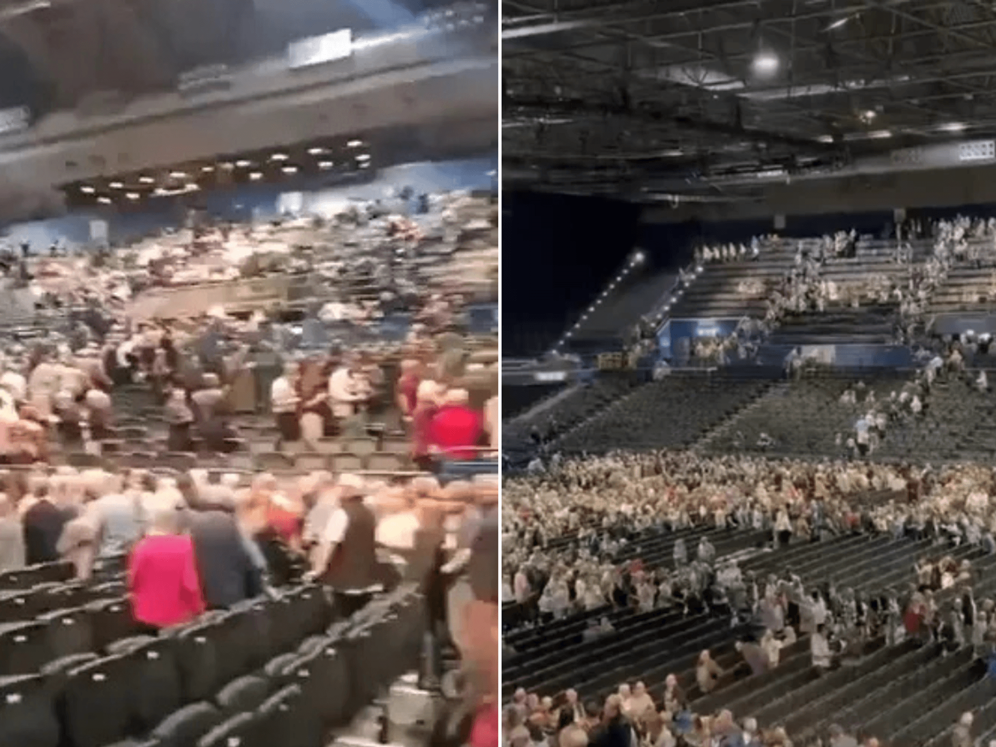 Bomb hoax suspect accused of starting panic at Peter Kay gig removed from court after stripping off