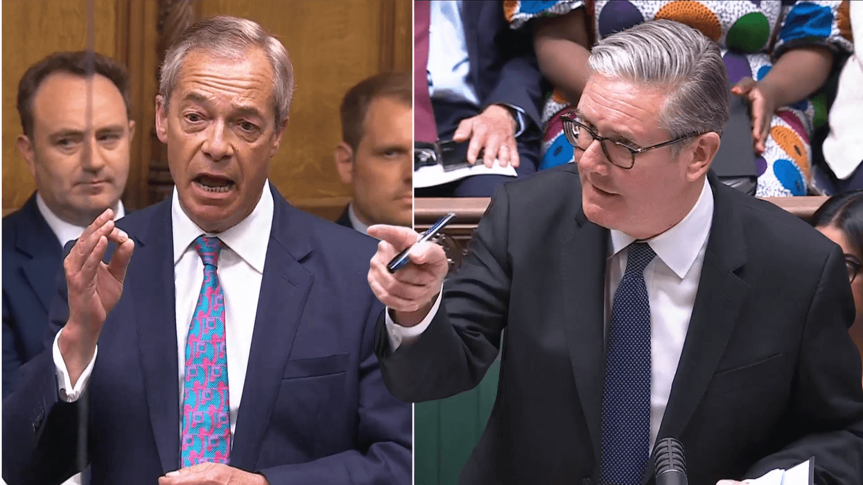 WATCH: Keir Starmer and Nigel Farage’s tense PM...