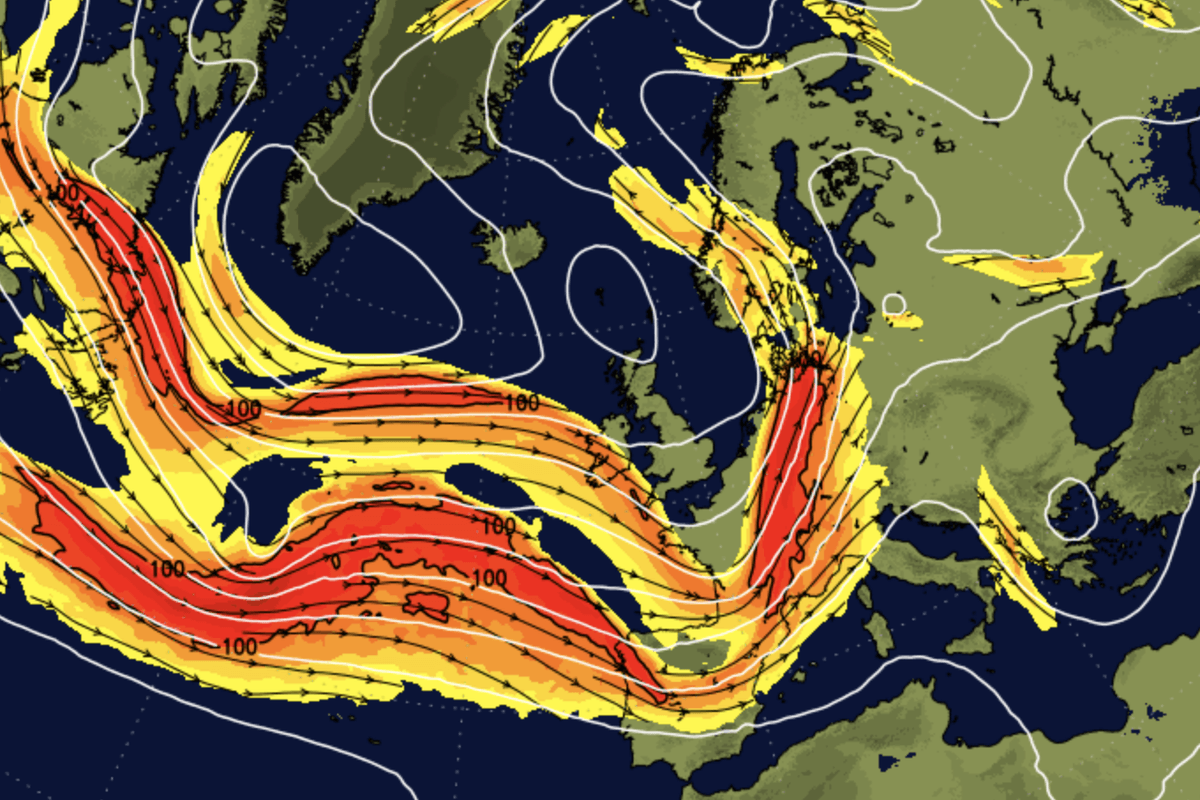 Heavy rain ploughs in from the Atlantic as Britain set for its coldest day in weeks