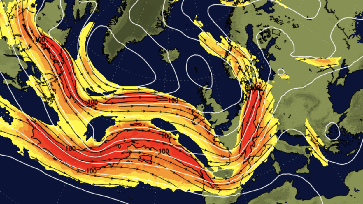Heavy rain ploughs in from the Atlantic as Britain set for its coldest day in weeks