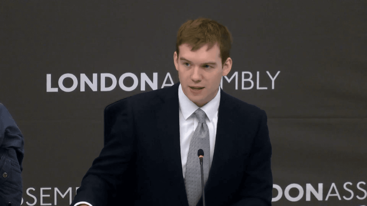 Charlie Peters addresses London Assembly on the...