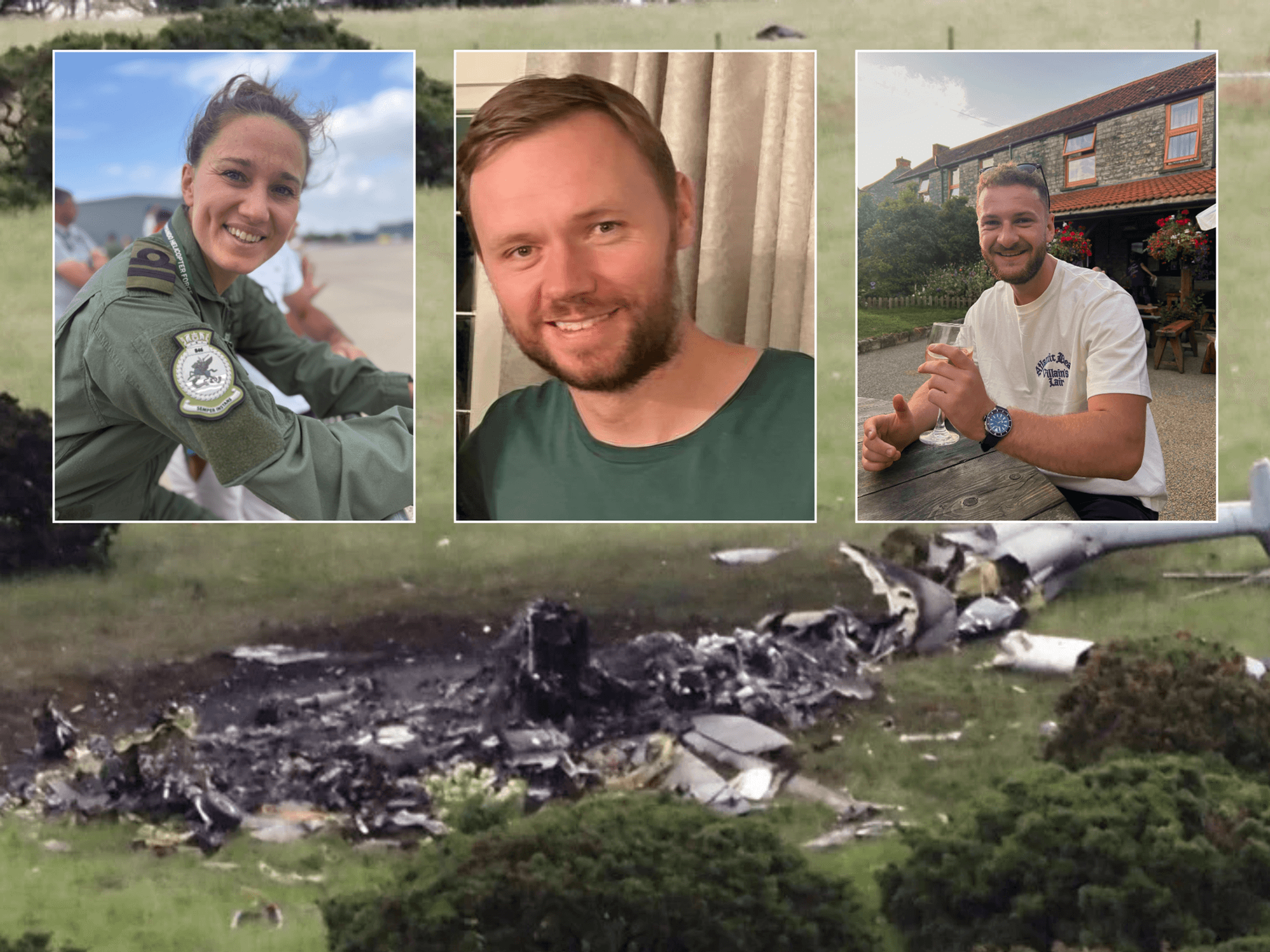 Royal Navy name three killed in Devon helicopter crash