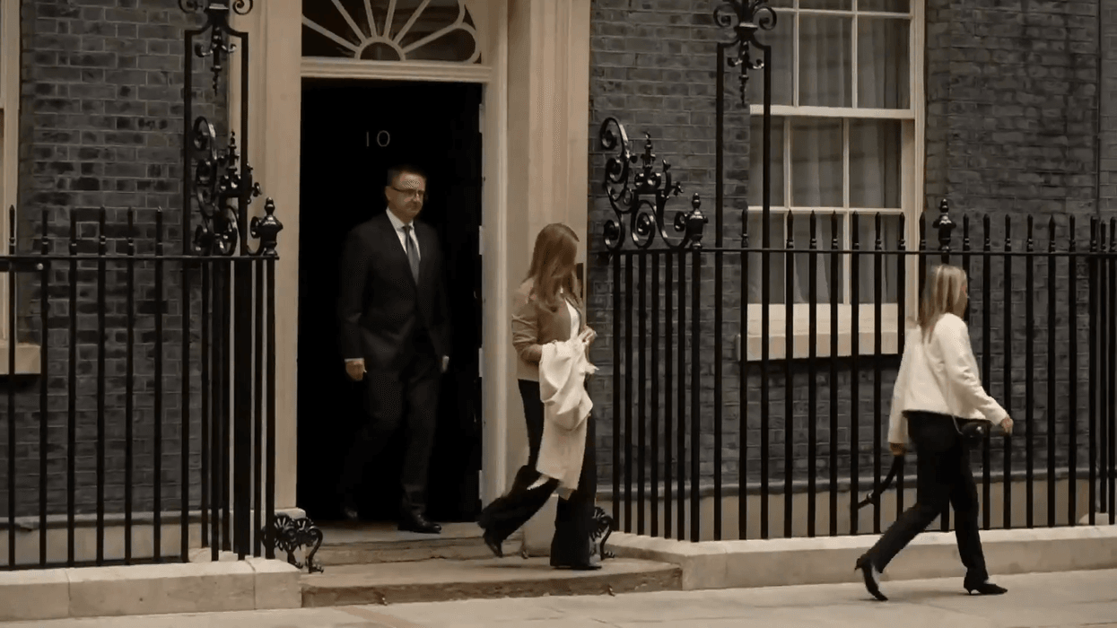 Henry Nowak's family leave Downing Street after...