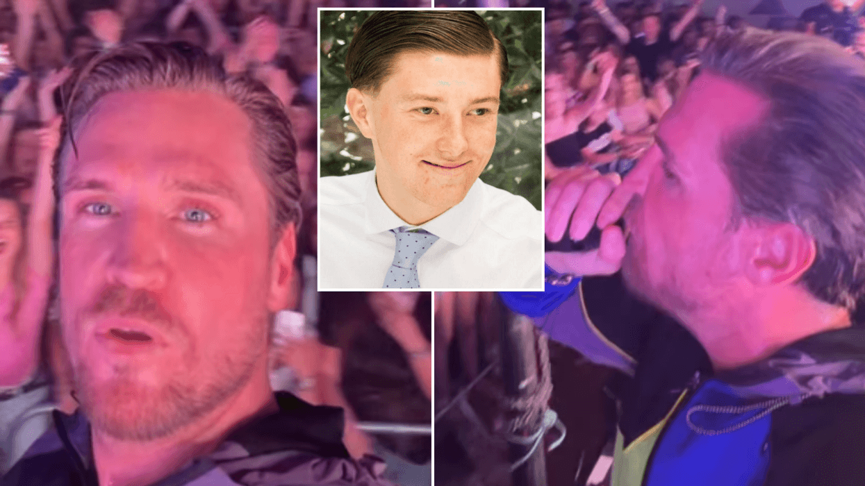 Channel 4 reality star halts DJ set for Henry Nowak tribute as he urges fellow celebs to 'shout his name!'