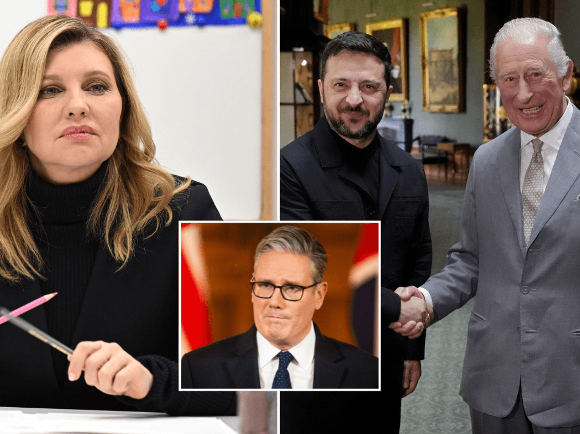 President Zelensky reveals his wife sent regards to King Charles before Keir Starmer
