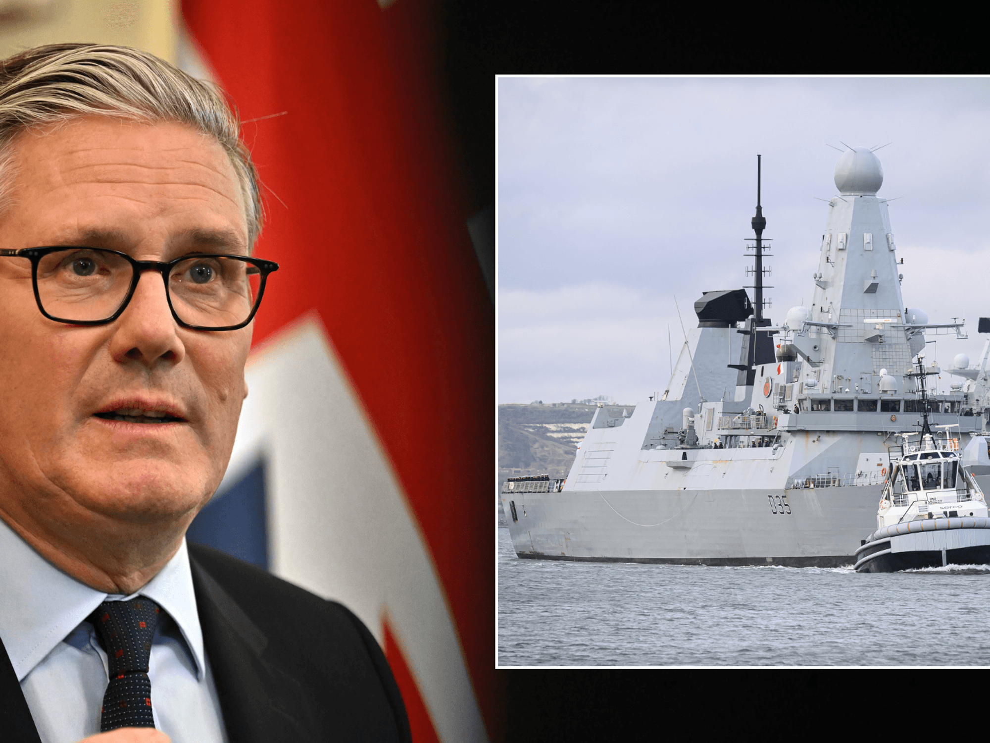 Keir Starmer could SCRAP Royal Navy's new destroyers despite warnings Britain's safety 'in peril'