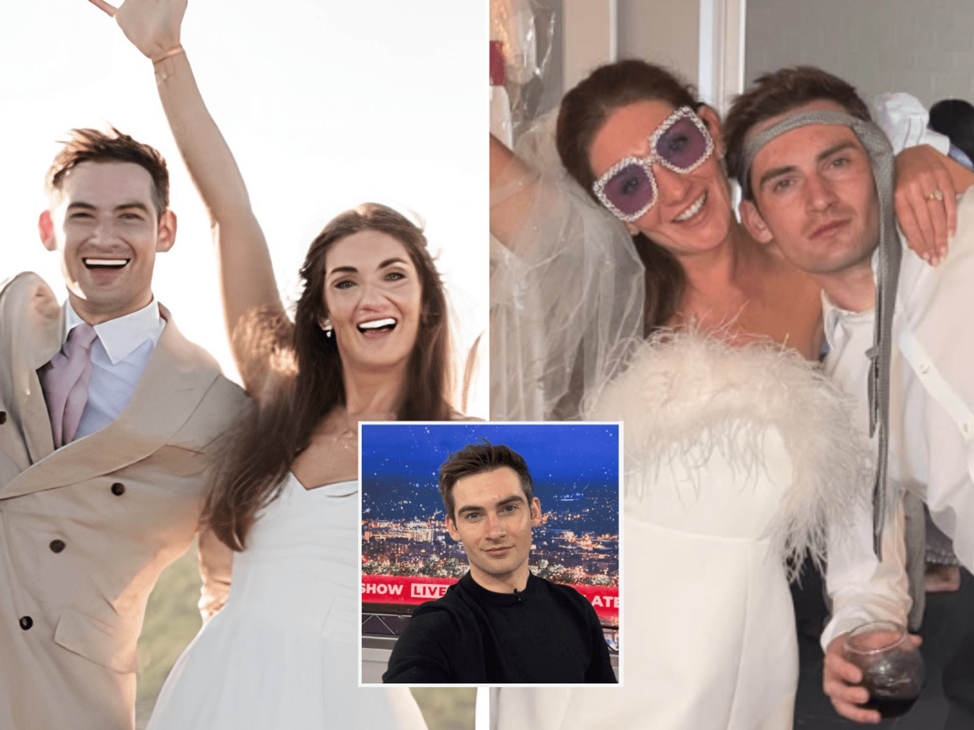 GB News star Tom Harwood pays touching tribute to late father after walking sister down aisle at ...