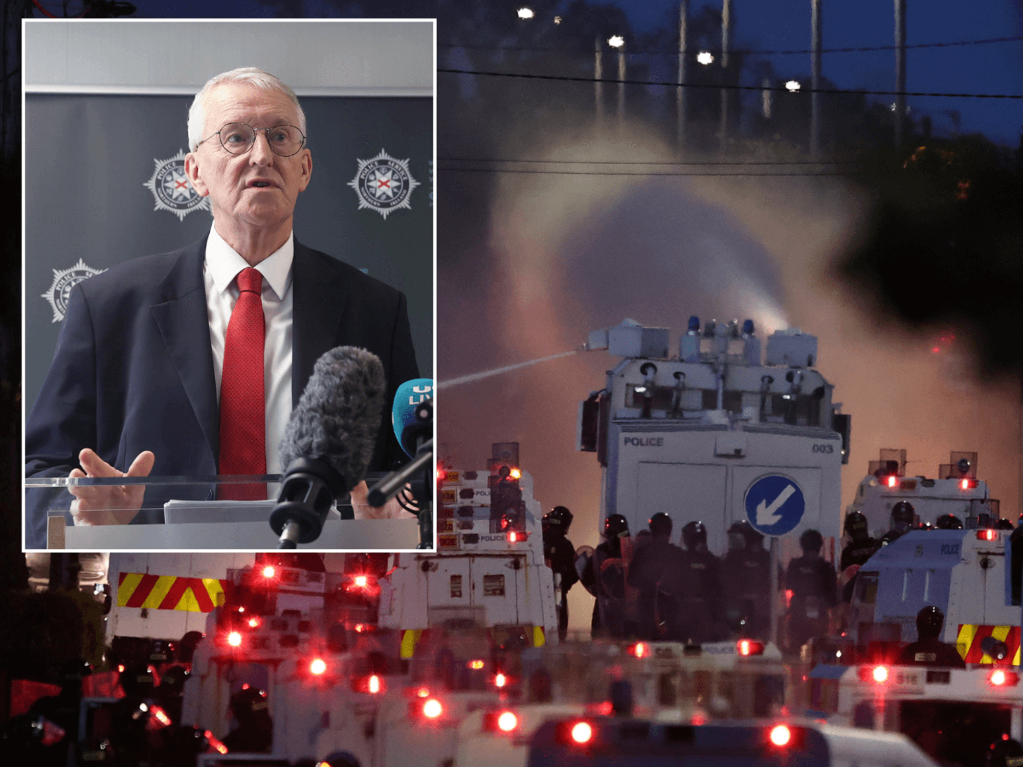 Sixteen people arrested and 12 police officers injured during second night of riots in Belfast