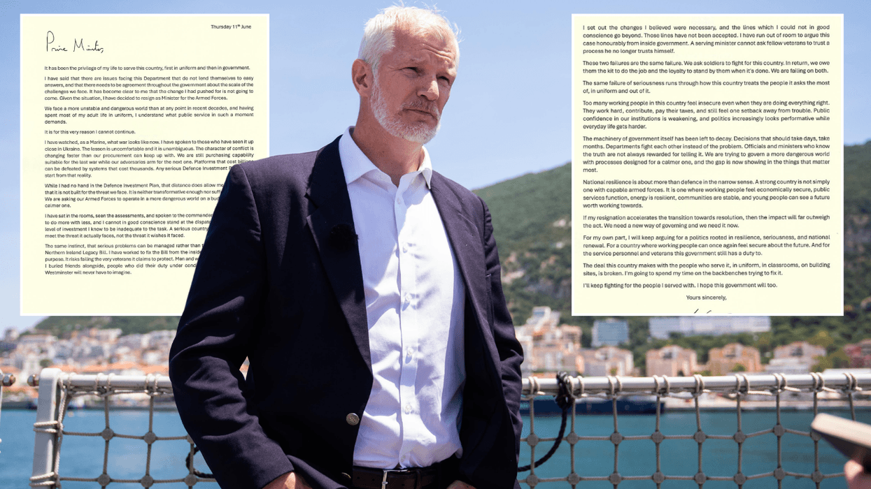 Al Carns's resignation letter – read in full as Armed Forces Minister quits hours after John Healey
