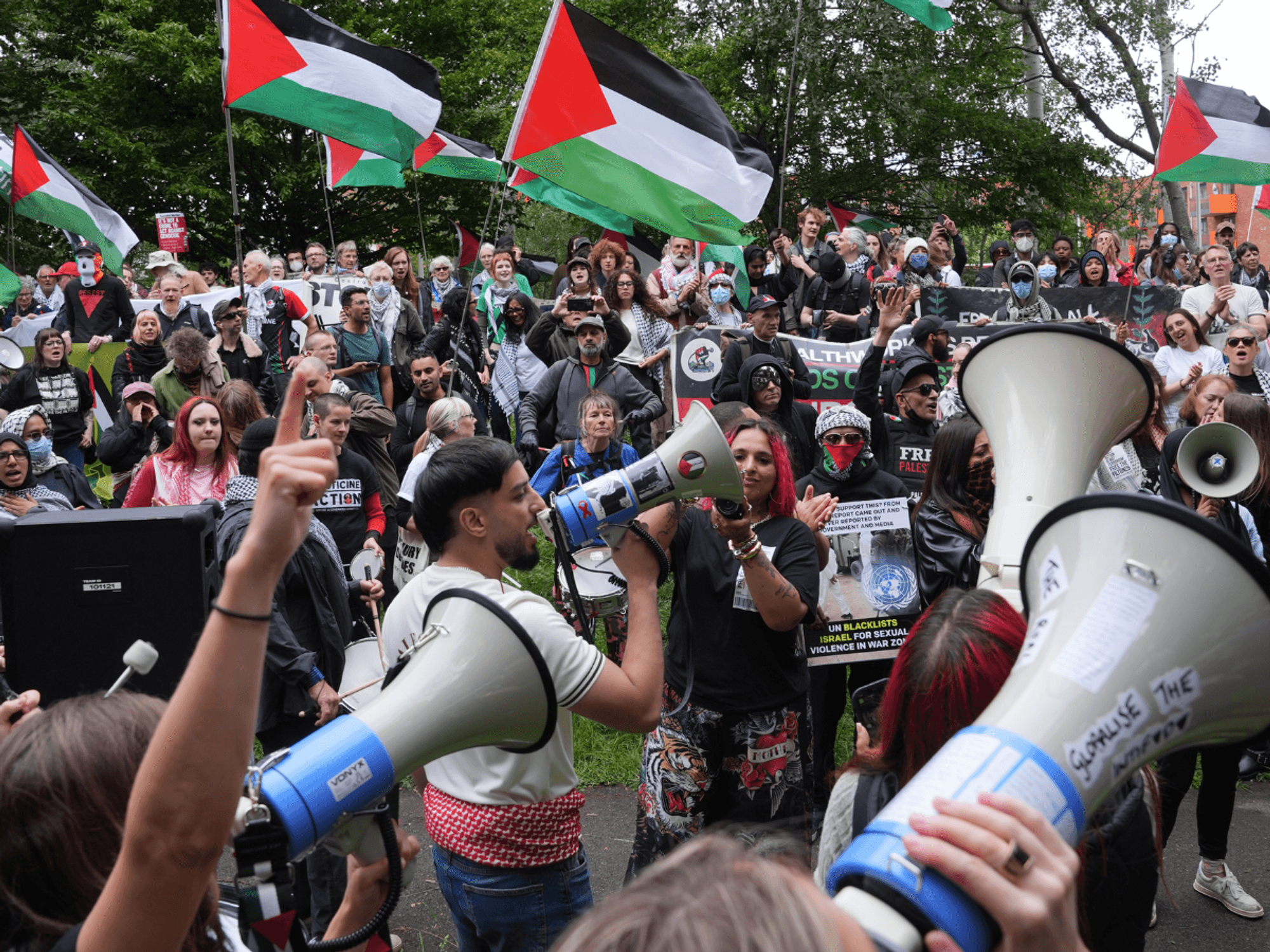 Palestine Action activist who hit police officer with sledgehammer sentenced to seven years in prison