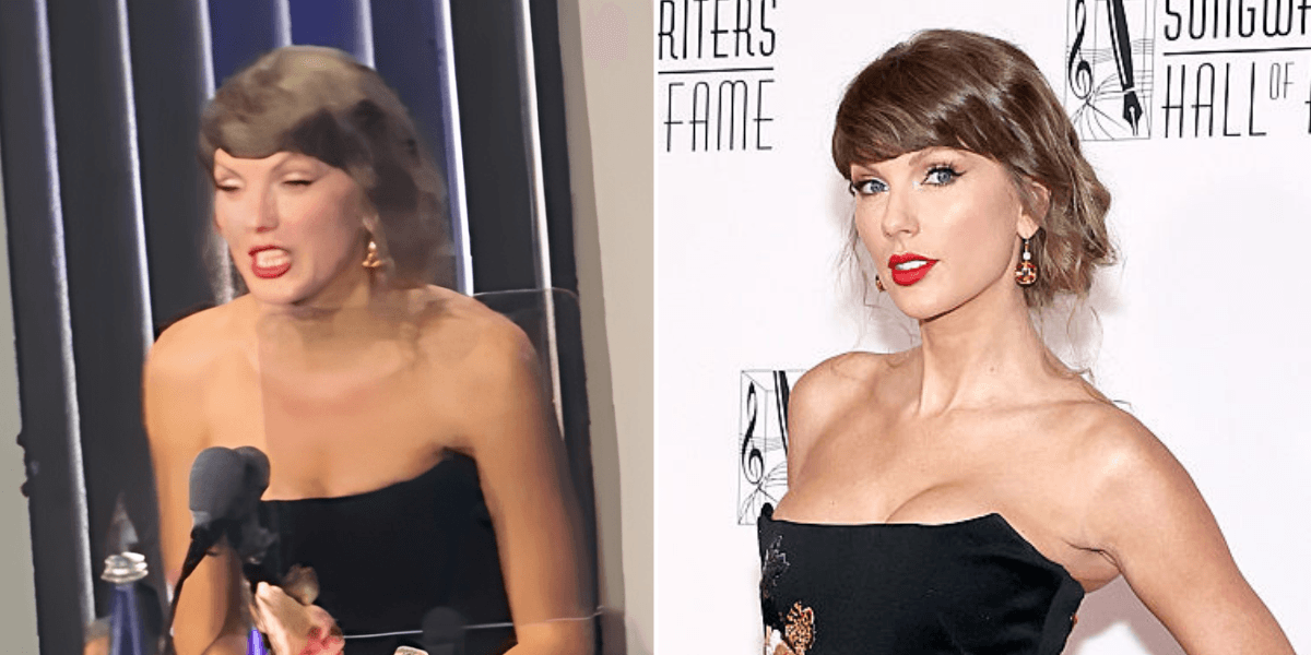 Taylor Swift breaks down in tears after marathon 21-minute Songwriters Hall of Fame speech as Travis Kelce ditches training camp to support her