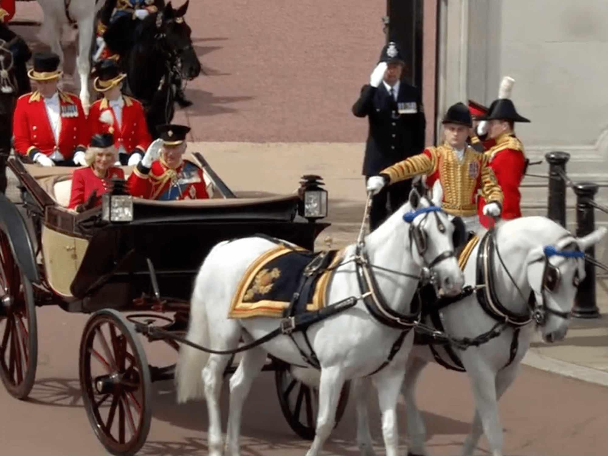 Royal Family leave Buckingham Palace as Britain marks King Charles's official birthday