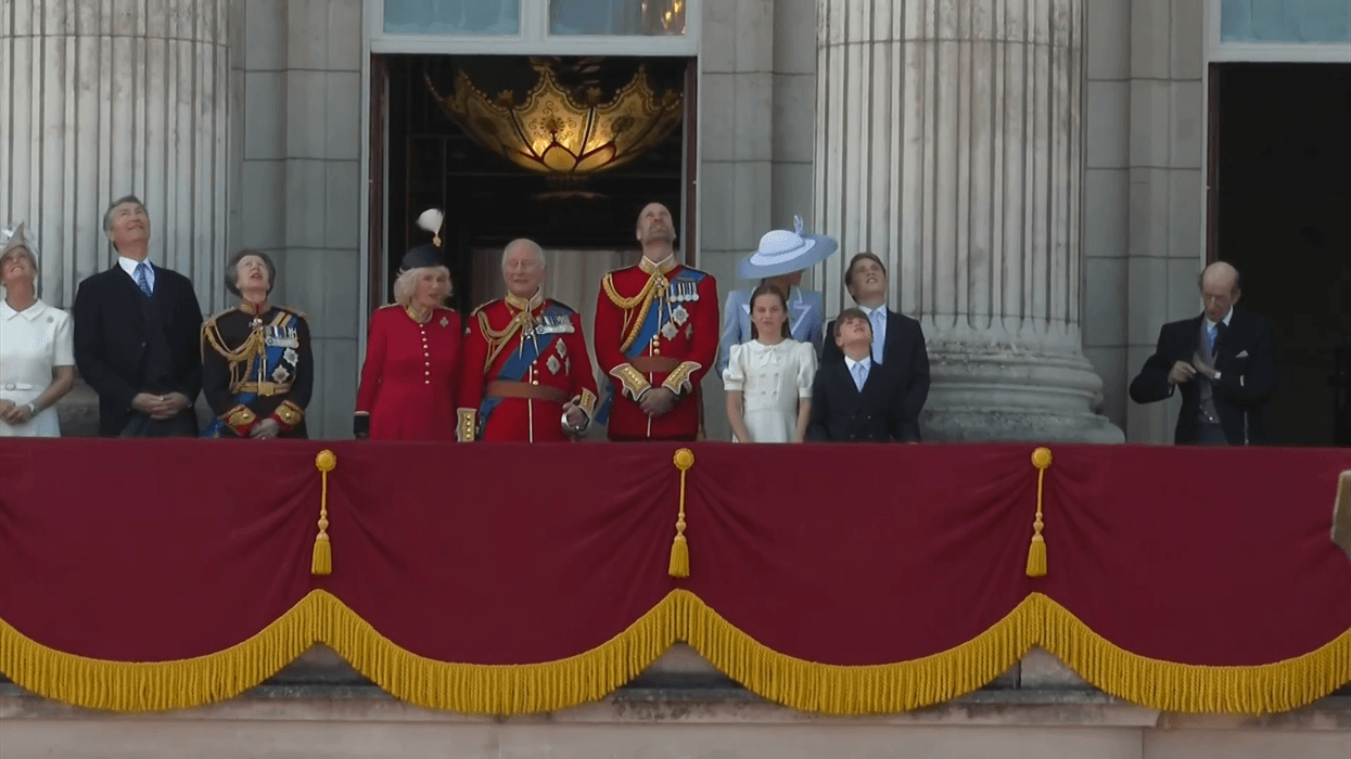 WATCH: Royal Family appear on balcony as they w...