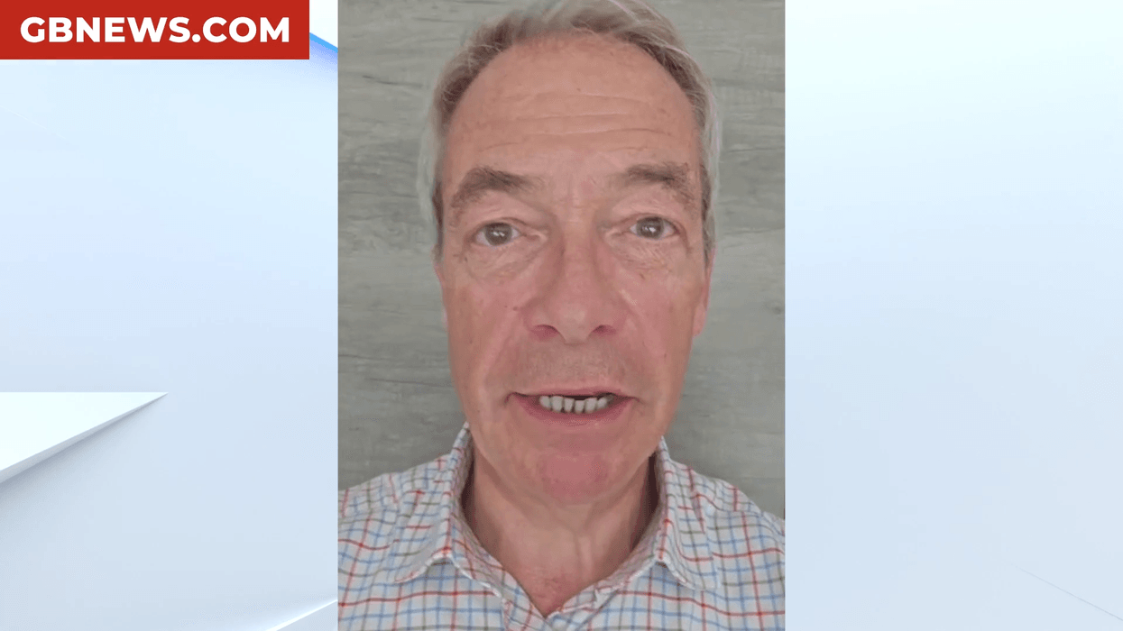 WATCH: Nigel Farage wishes GB News a very happy...