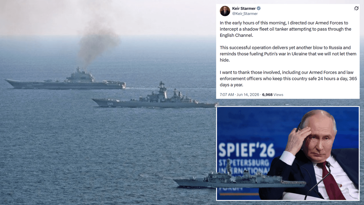 Britain intercepts Russian tanker attempting to breach English Channel as Keir Starmer describes ...