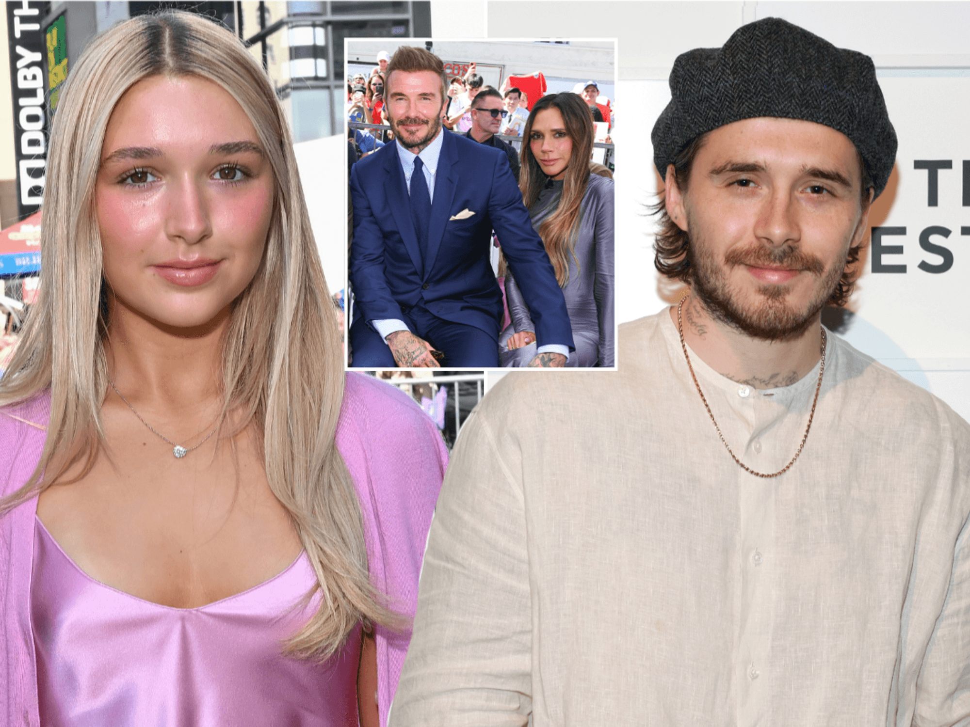 Brooklyn Beckham's team accuses David and Victoria of 'STAGING' daughter Harper's visit as family...
