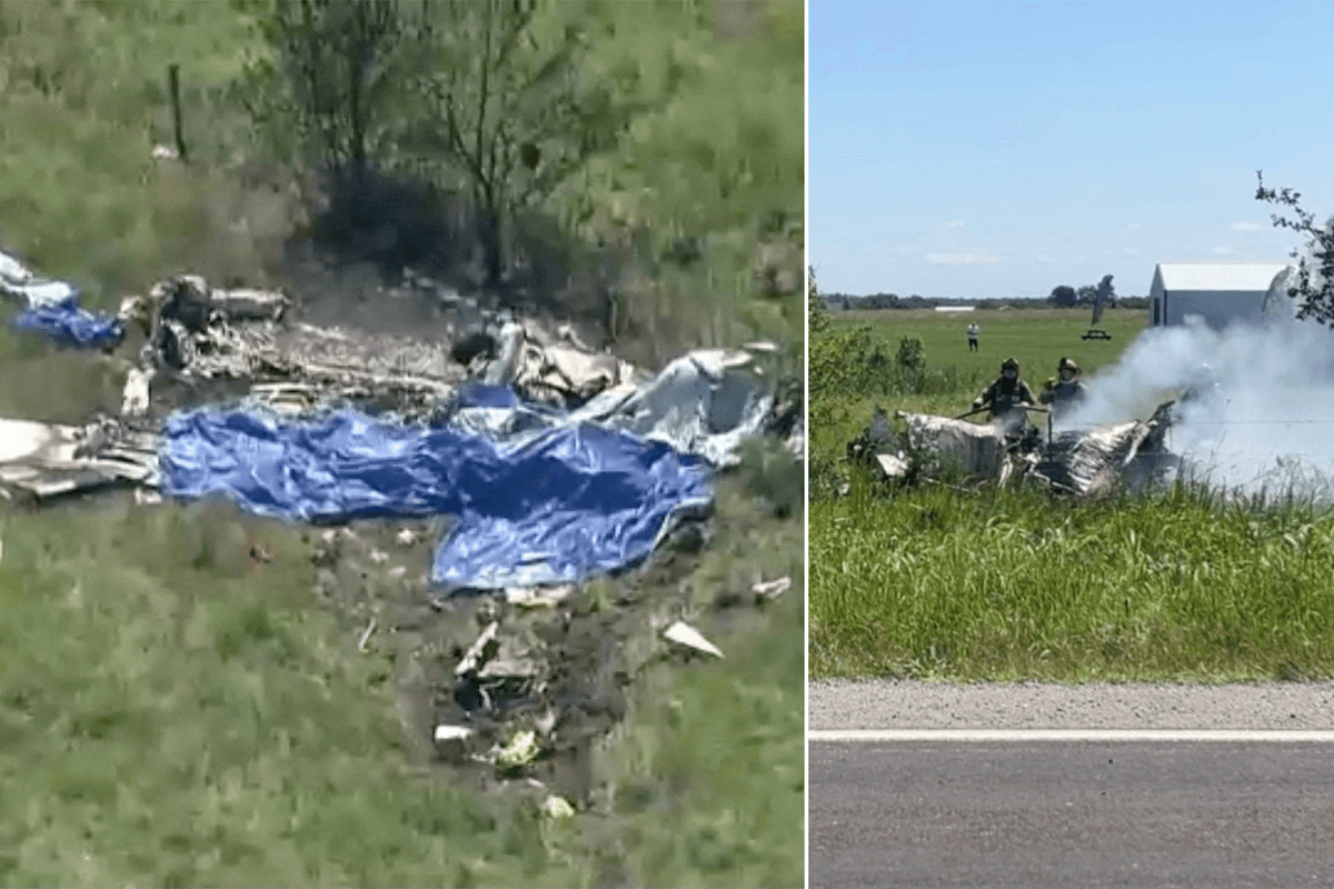 Pilot and 11 skydivers killed in 'mass casualty' US plane crash in front of family members