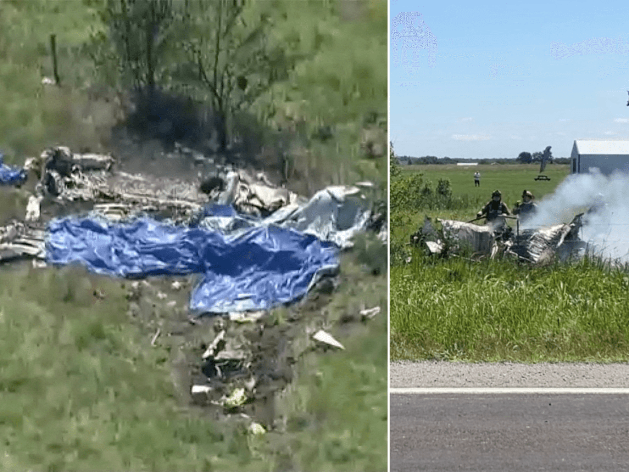 Pilot and 11 skydivers killed in 'mass casualty' US plane crash in front of family members