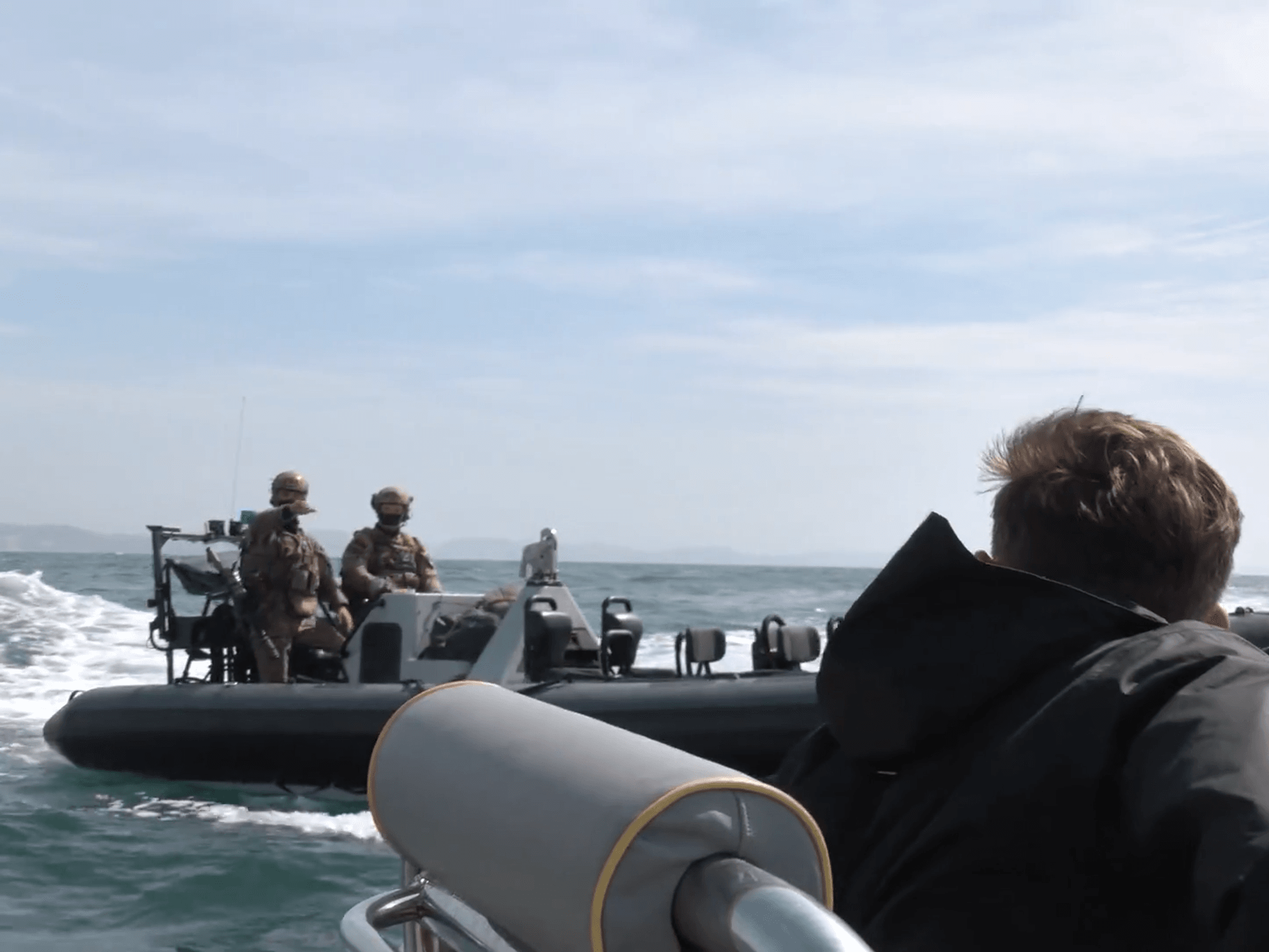 Dramatic scenes as GB News goes up close to a seized Russian shadow tanker