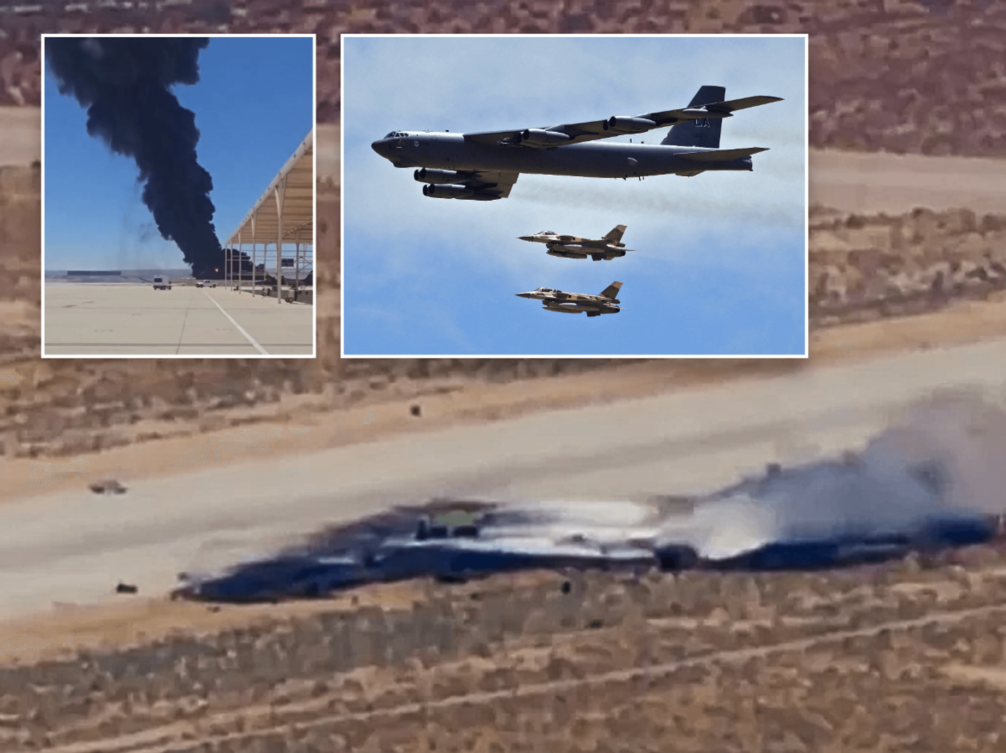 Eight dead after B-52 nuclear bomber crashes just after take-off at major US Air Force base