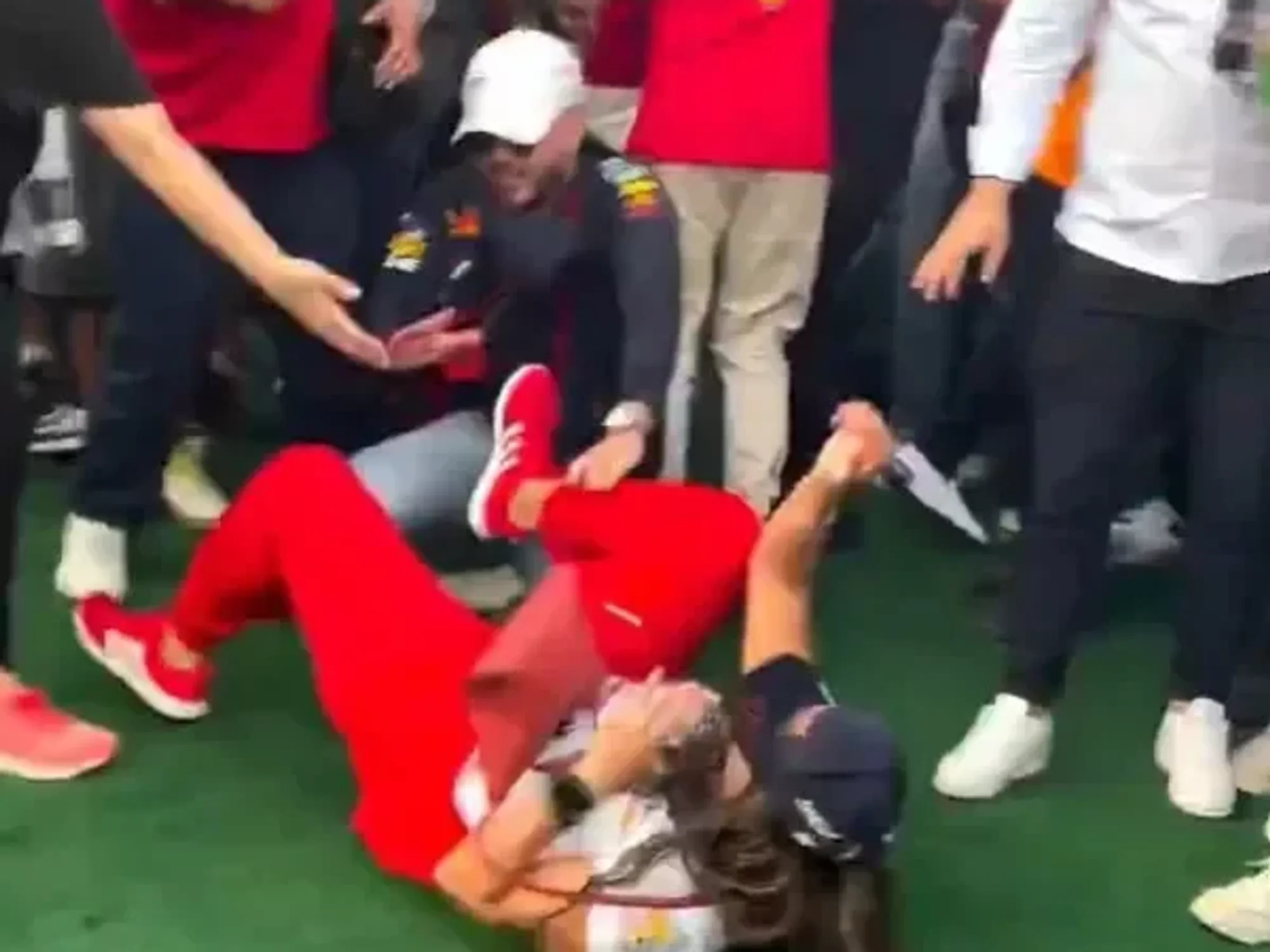 F1 chaos as fans throw punches and brawl with each other at Mexico Grand Prix
