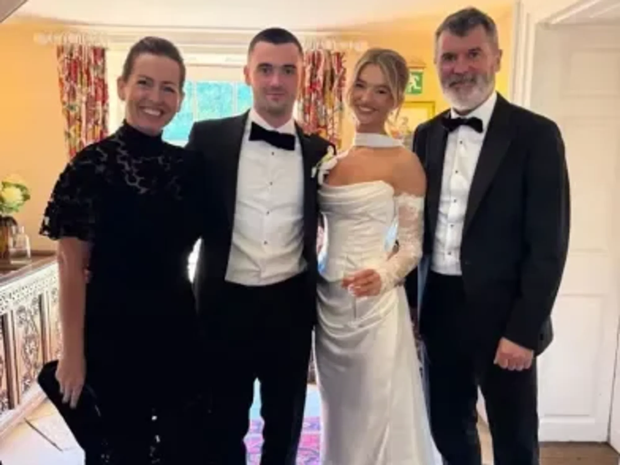 Roy Keane's lookalike son marries glamorous partner as football legend celebrates 'beautiful day'