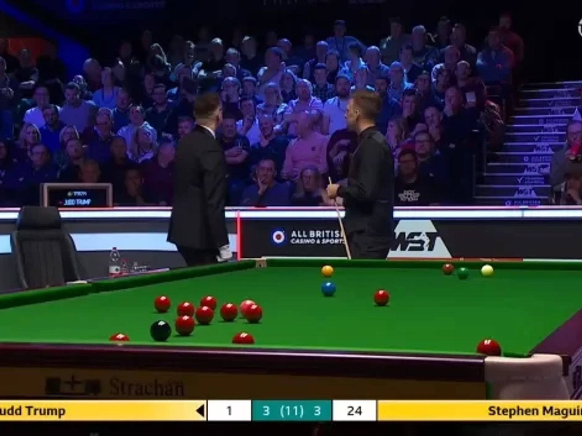 Judd Trump rages at snooker fan and demands he's thrown out after being interrupted at UK Championship