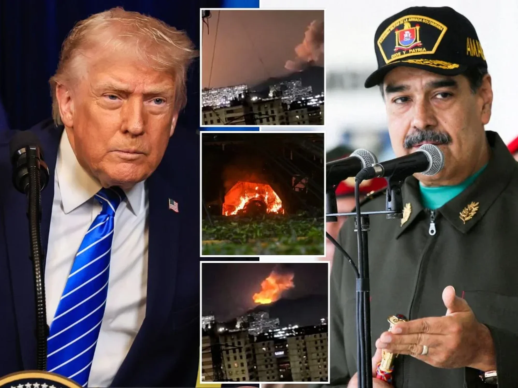Venezuela LIVE: Donald Trump claims Nicolas Maduro ‘captured’ after carrying out ‘large scale airstrikes’