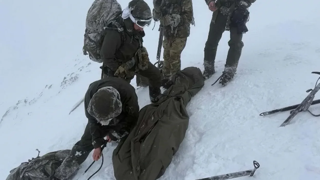 Royal Marines help save life of stranded climber on Ben Nevis in arctic-like conditions