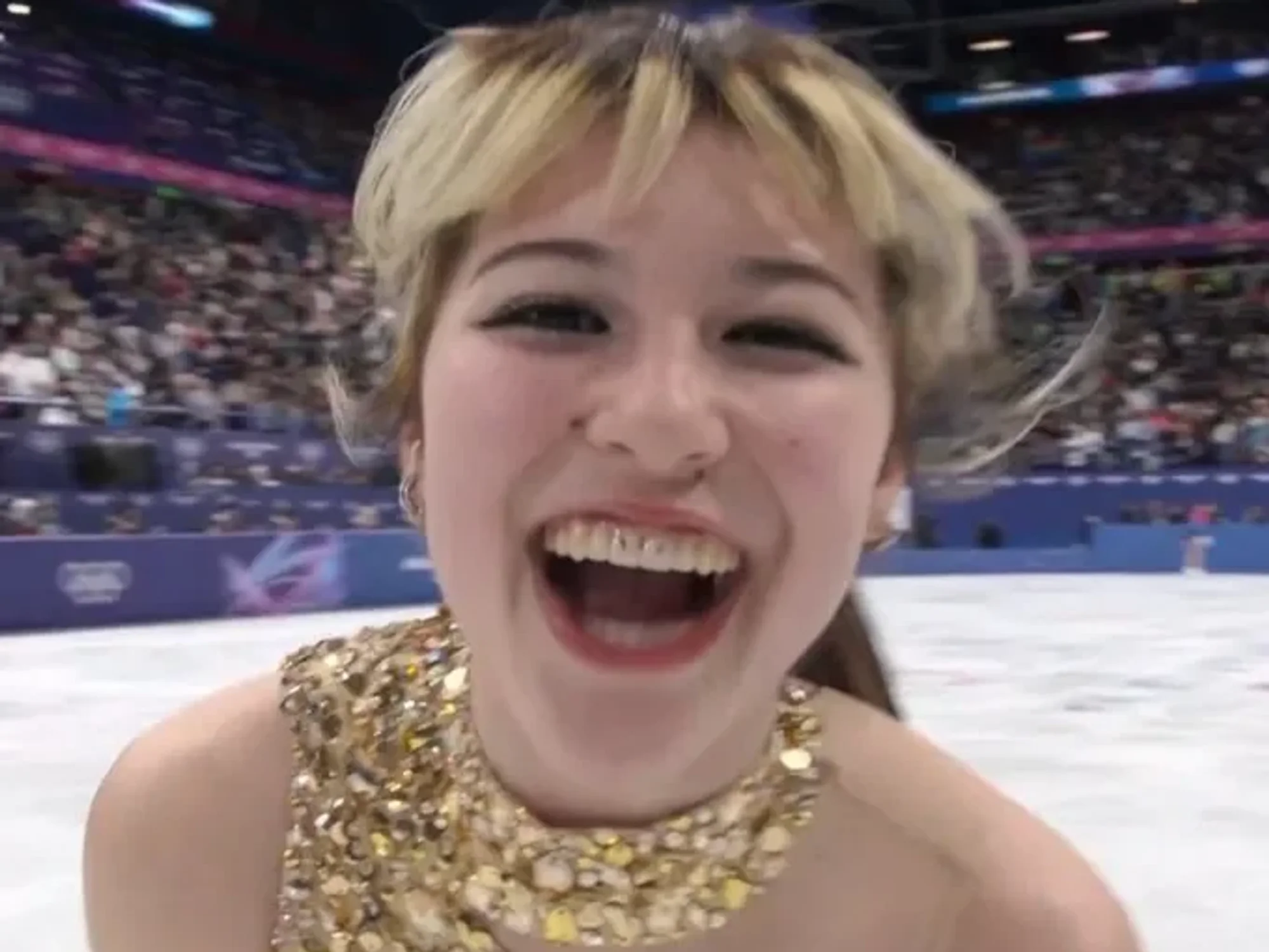 Winter Olympics star delivers X-rated message to viewers after winning gold medal